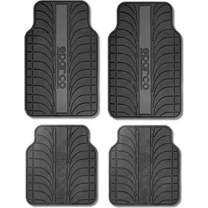 Sparco Automatten Set Rubber Grijs (4 stuks)