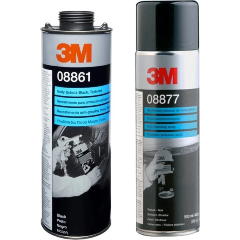 3M Anti-Steenslag Bescherming Spuitbus 500 ml, zwart