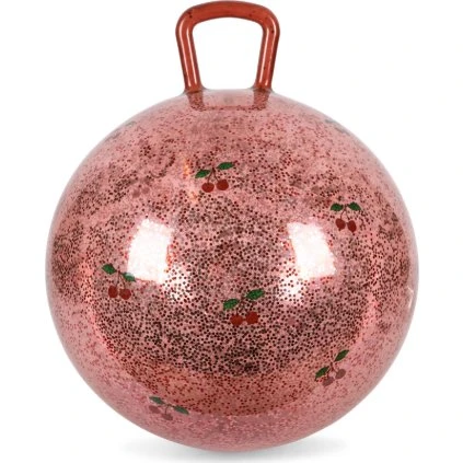 Konges Slojd Glitter Jump Ball Skippybal Ø50cm Cherry