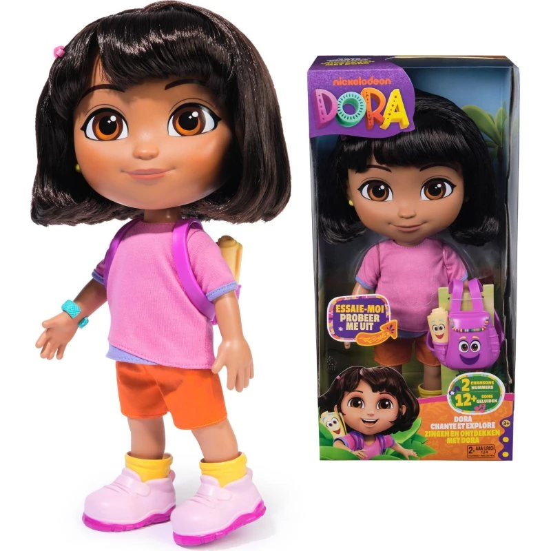 Dora - Zingende Pop 30 cm met Tweetalige Zinnen