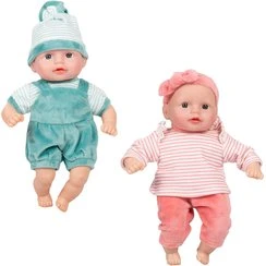Mamamemo Pop Anton 30 cm, blauwe ogen, zacht stoffen lichaam