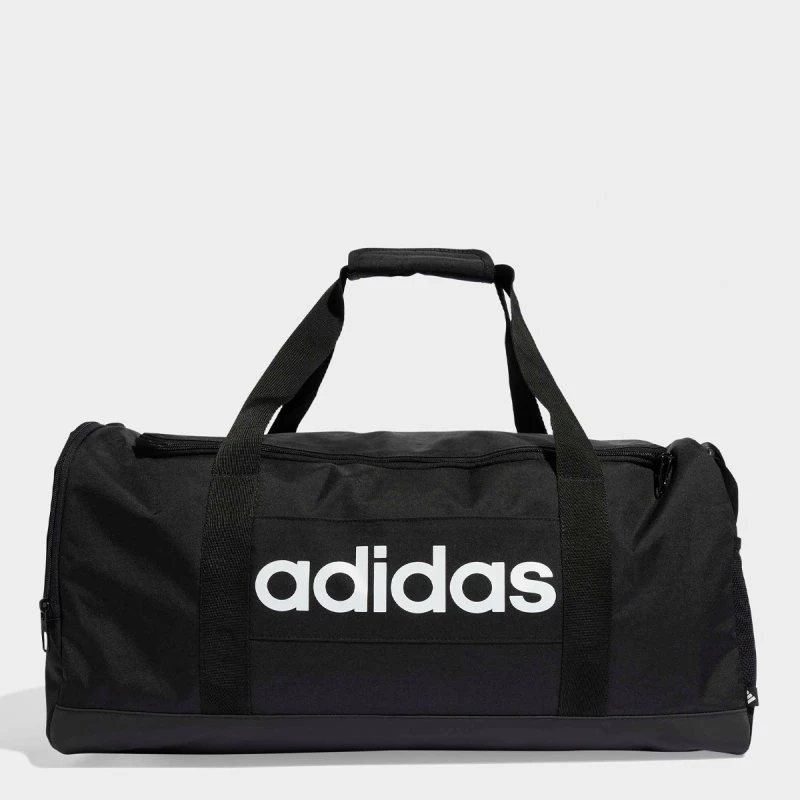 adidas Linear Duffel Medium Zwart/Wit - 40L Sporttas