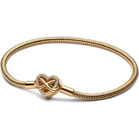 Pandora Moments Armband 563758C01 Goudkleurig met Hart en Infinity