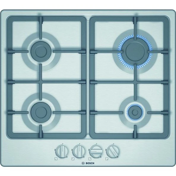 Bosch PGP6B5B90 Serie 4 Gaskookplaat 60 cm Inox