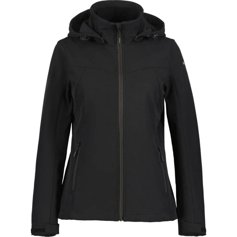 Icepeak Brenham Zwart Dames Softshell Jack