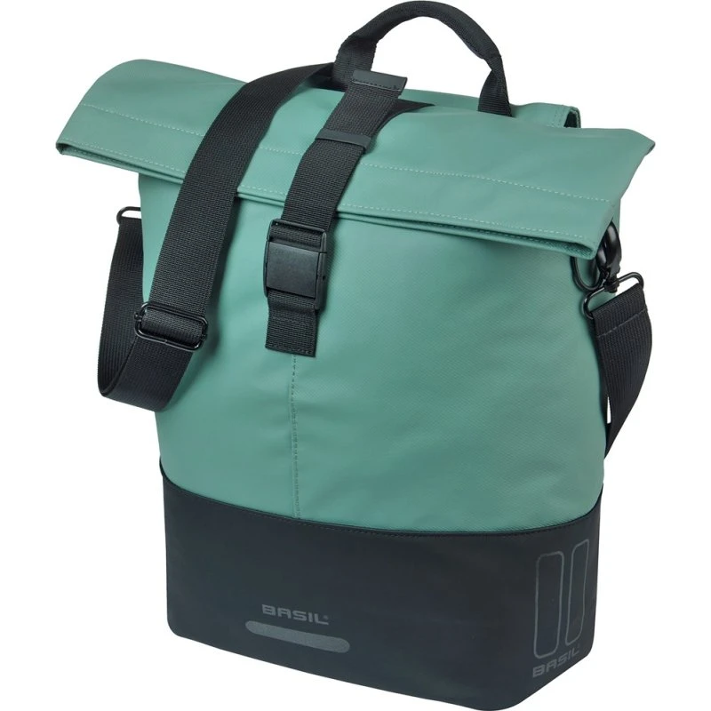 Basil Cove MIK Hooks Shoppertas Zilvergroen/Zwart 14-16L