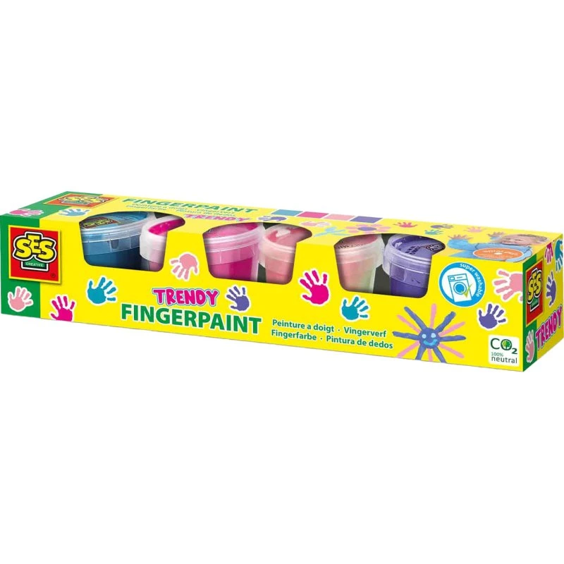 SES Vingerverf Trendy Kleuren 4x110ml