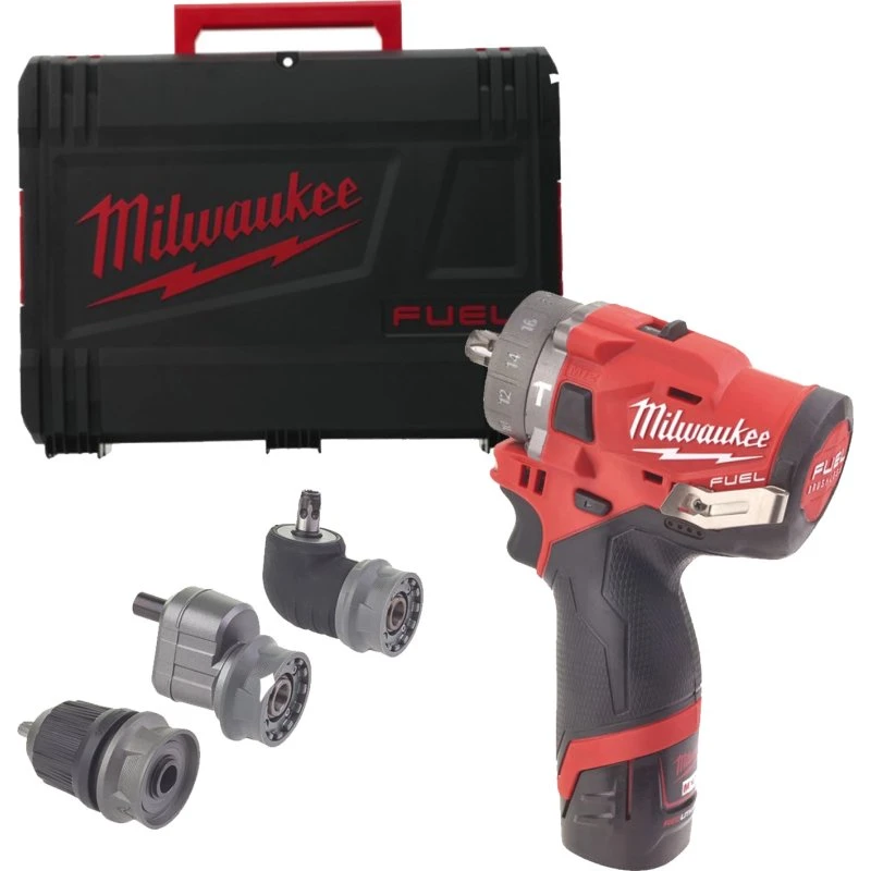 Milwaukee M12 FPDXKIT-202X 12V Accu Boormachine met 2x2,0Ah Accu