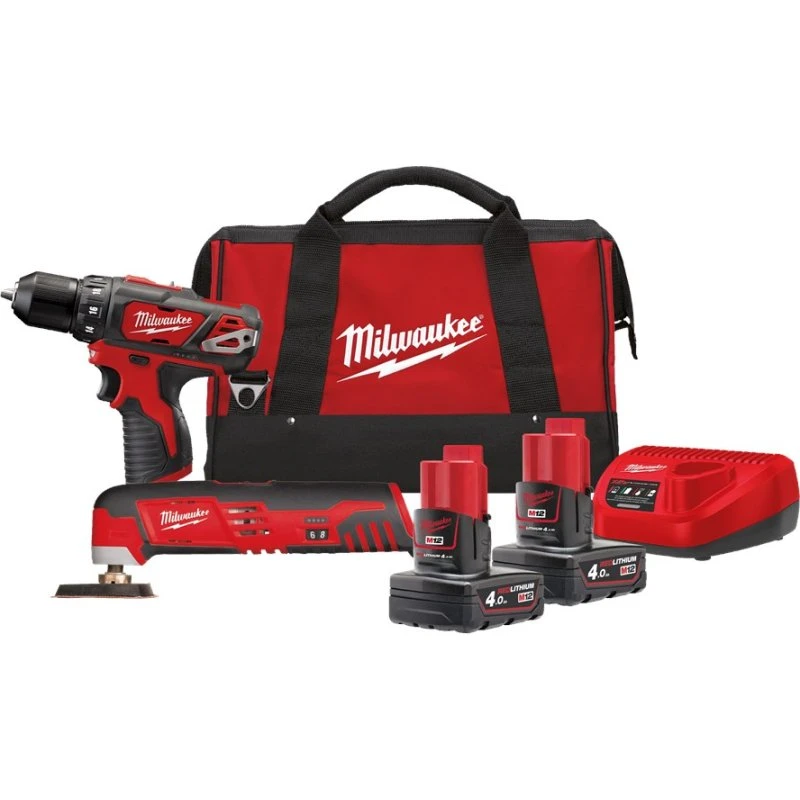 Milwaukee M12 BPP2H-402B 4,0Ah Accu CombiSet