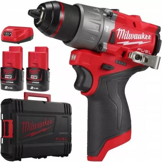 Milwaukee M12 FPD2-202X Subkompakte Klopboormachine + 2x 2Ah Accu