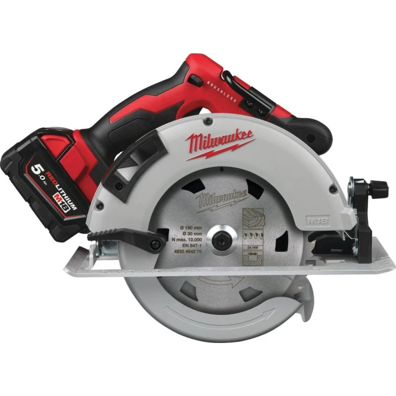 Milwaukee M18 BLCS66-502X Akku-Cirkelzaag 190mm