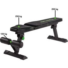 Tunturi FB80 Vlakke Halterbank - Fitnessbank voor Krachttraining