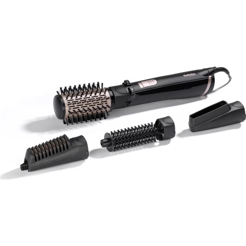 BaByliss AS200E Föhnborstel Roterend Zwart met 4 Opzetstukken