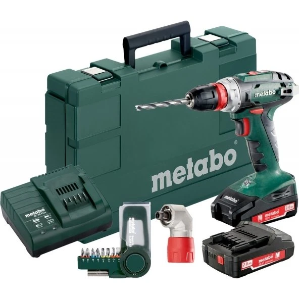 Metabo BS 18 Quick 18V Accu Boor-Schroefmachine Set (2x 2,0Ah)