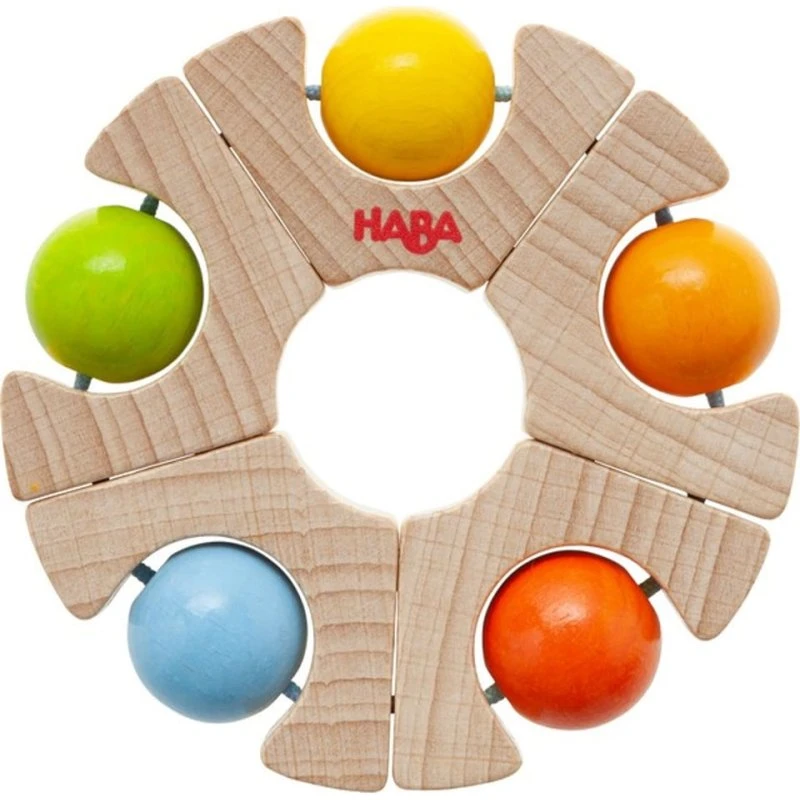 Rammelaar Grijpfiguur Hout Knikkerwiel