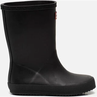 Hunter Kids First Zwarte Regenlaarzen (Gerecycled Rubber)