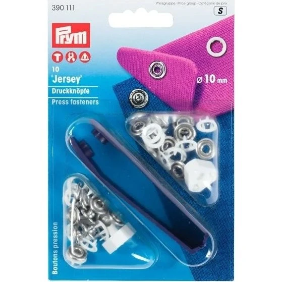 Prym Jersey Drukknop Wit Ø10mm