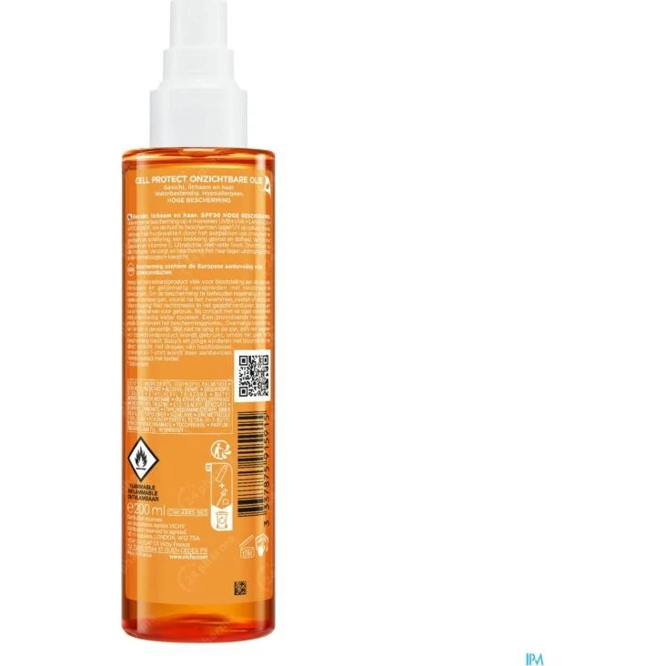 Vichy Capital Soleil Cell Protect Invisible Oil SPF30 200ml