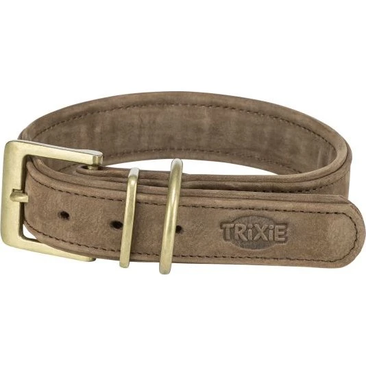 Trixie Halsband Hond Pure Leer Bruin XS-S 27-34X2,5 cm