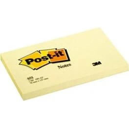 Post-it 655 Super Sticky 76x127mm Geel 12 stuks