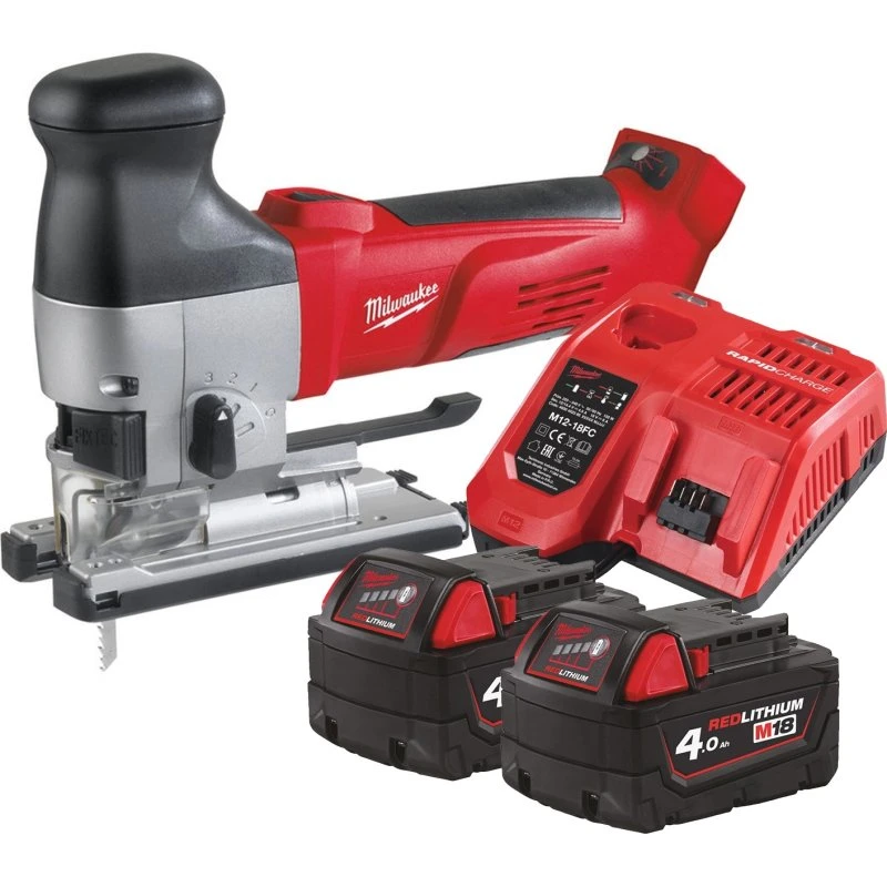 Milwaukee HD18 JSB-402C Accu Decoupeerzaag 18V (2x 4,0Ah)