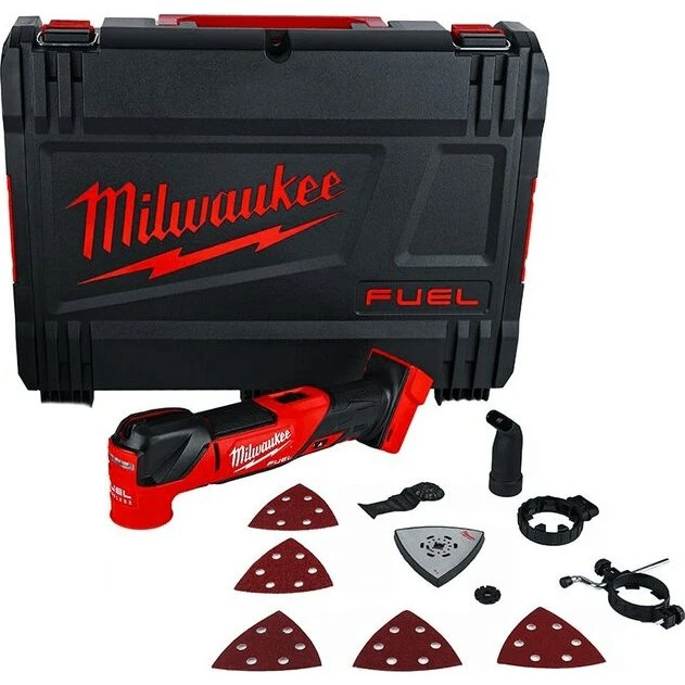 Milwaukee M18 FMT-0X Oscillerende Multi-Tool 18V met Koffer en 7 Accessoires