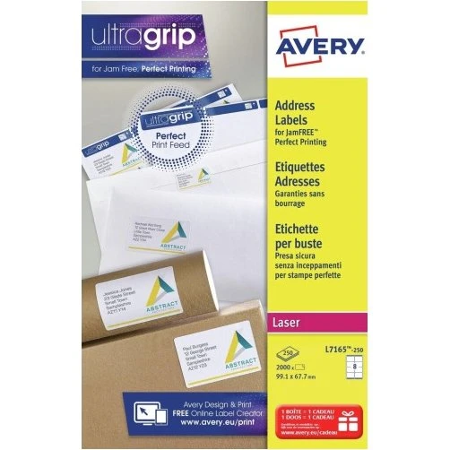 Avery L7165-250 Wit 99,1x67,7 mm Etiketten 2000 Stuks