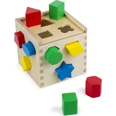 Houten Vormenstoof - klassieke educatieve puzzel voor kinderen van 2 tot 4 jaar