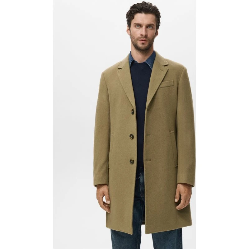 Mango Man Wolmanteljas Bruin