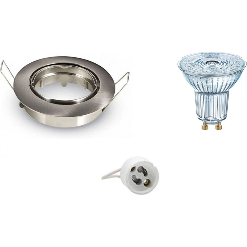 HLW Dimbare LED Inbouwspot 3.4W Mat Chroom 4000K