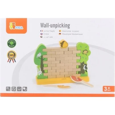 Viga 44566 Muur voor kinderen - Houten logica spel