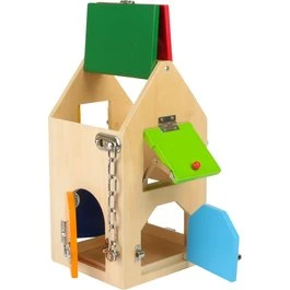 Small Foot Houten Slotenhuis, 15 x 15 x 28 cm, vanaf 3 jaar