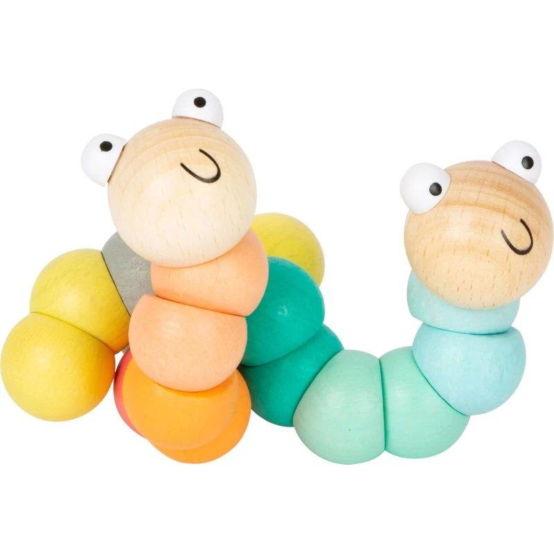 Small Foot Houten Motoriek Rups Pastel