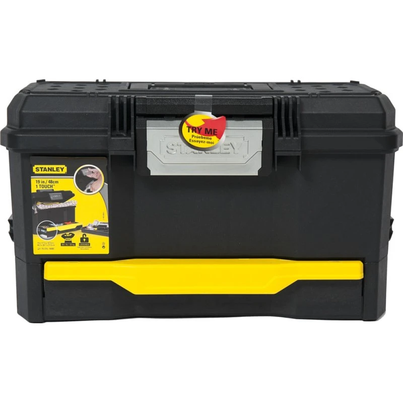 Stanley Gereedschapskist 19" met lade en drukslot