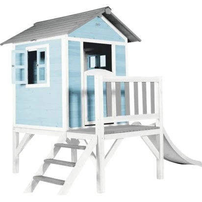 AXI Lodge XL Speelhuis Caribisch Blauw met Witte Glijbaan