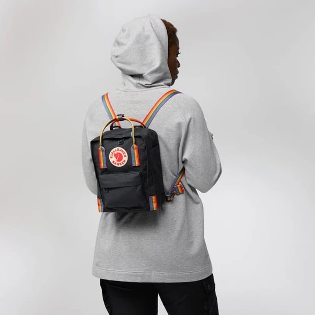 Fjällräven Kånken Rainbow Mini Rugzak Zwart