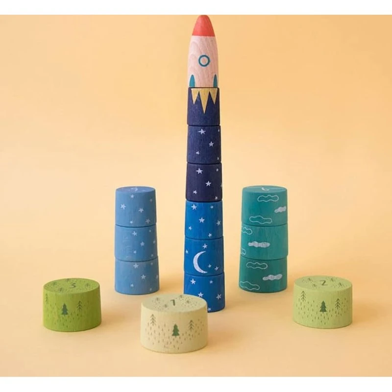 Londji Up To The Stars Stapelspel - Beukenhout & Recycled Karton