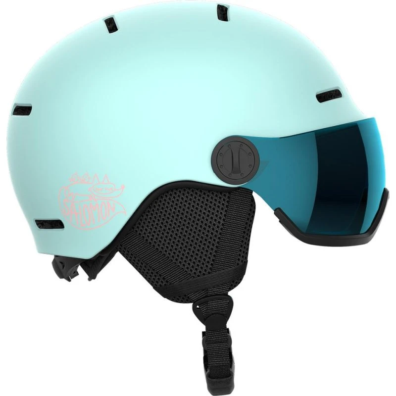 Salomon Orka Visor Helm Bleached Aqua Flash Blue - S