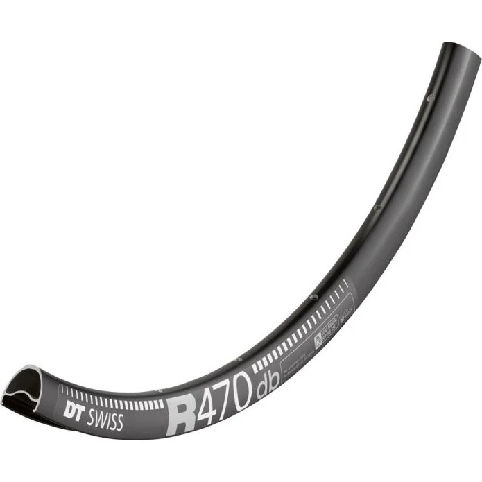 DT Swiss R470 Velg 28" 28 Gaats 24mm Alu Disc Zwart