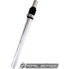 Merkloos Verende Zadelpen Ø27,2 mm, Zilver, 350 mm