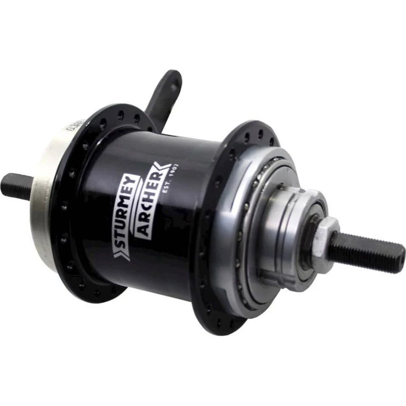 Sturmey Archer Duomatic S2C 2-Speed Alu 36-Gaats Zwart