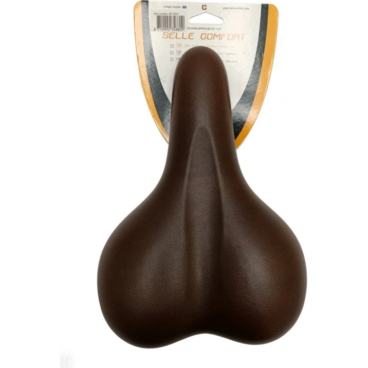 Selle Comfort Zadel Bruin Gel, Zonder Strop