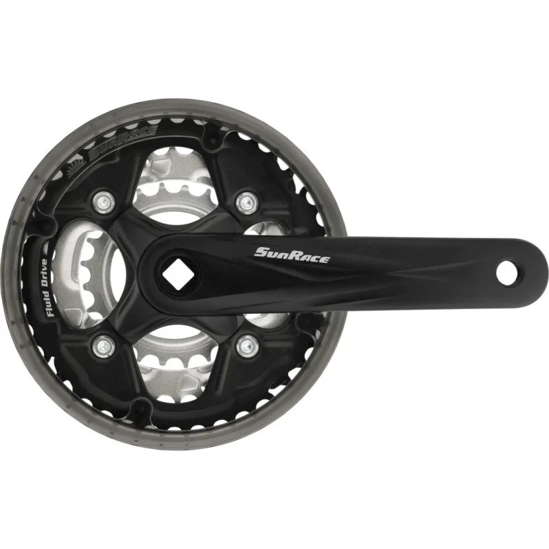 Sunrace M50 Crankstel 42/34/24 zwart 170 mm