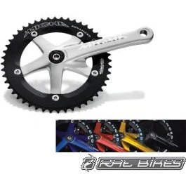 Miche Pista Advanced Crankset 49 Tanden 170mm Zilver/Zwart