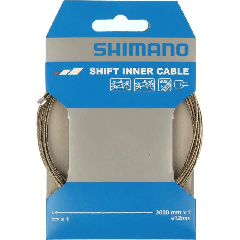 Shimano Shift Binnenkabel 1,2 mm x 3000 mm Zilver