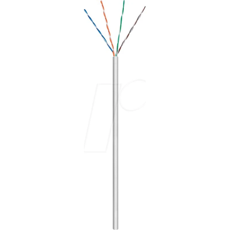 Goobay CAT6 U/UTP Netwerkkabel 100 m Grijs