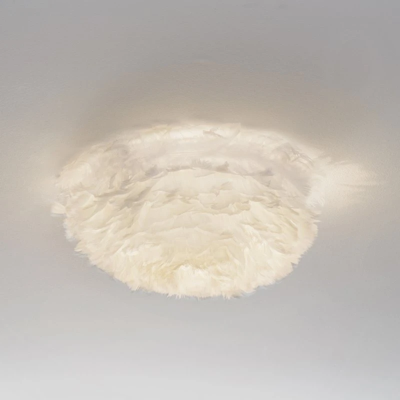 UMAGE Eos Up Design Plafondlamp - Wit - Natuurlijke Veren