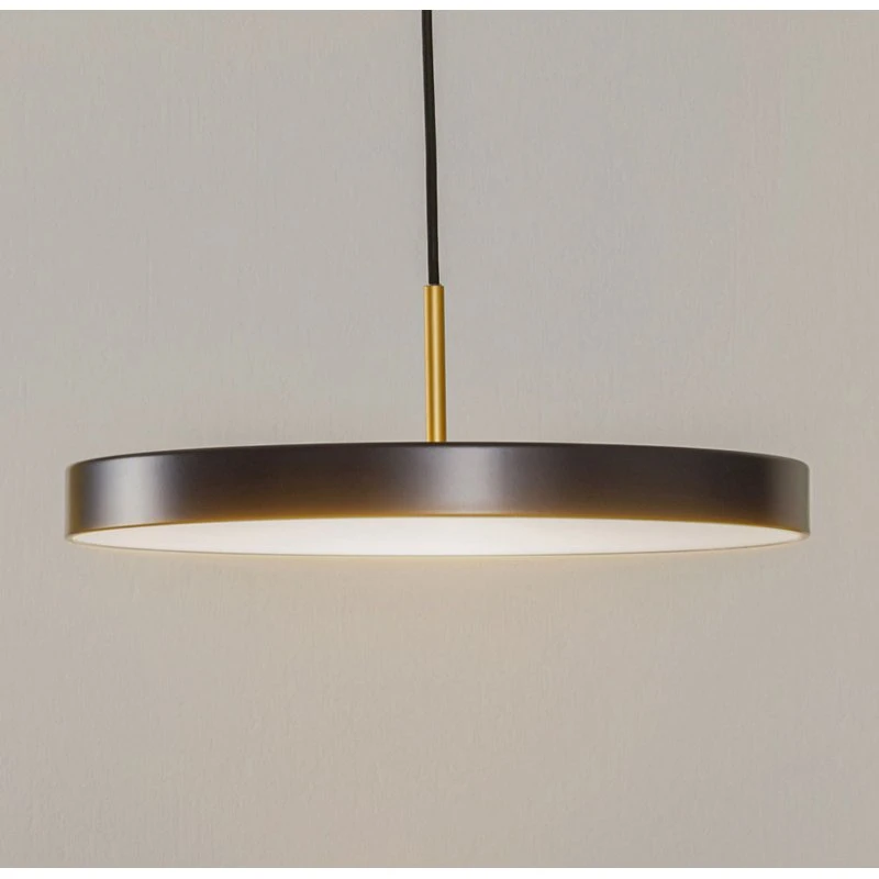 UMAGE Asteria Medium LED hanglamp - Antraciet/Messing - 43 cm