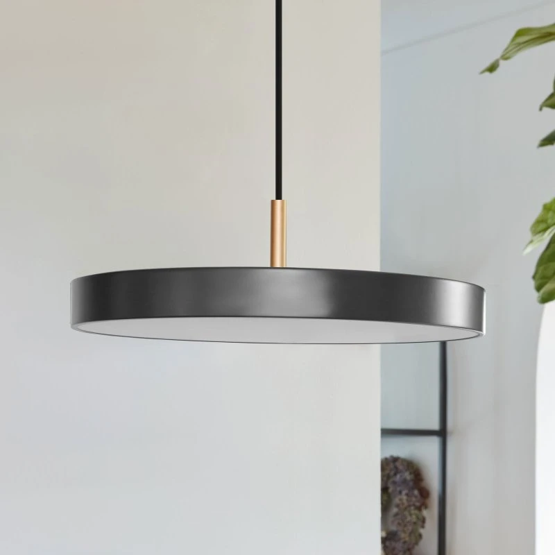 UMAGE Asteria Mini LED hanglamp - Antraciet/Messing - Ø 31 cm