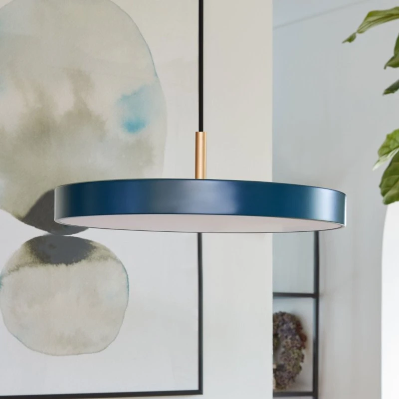 UMAGE Asteria Mini hanglamp - Petrol/Messing - Ø 31 cm